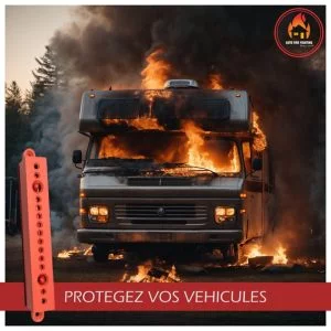 les vehicules de loisirs doivent impérativement etre equipés de materiels de protection incendie. LA BARRETTE EXTINCTEUR ANTI INCENDIE PRESENTE UNE SOLUTION COMPACTE ET FIABLE;